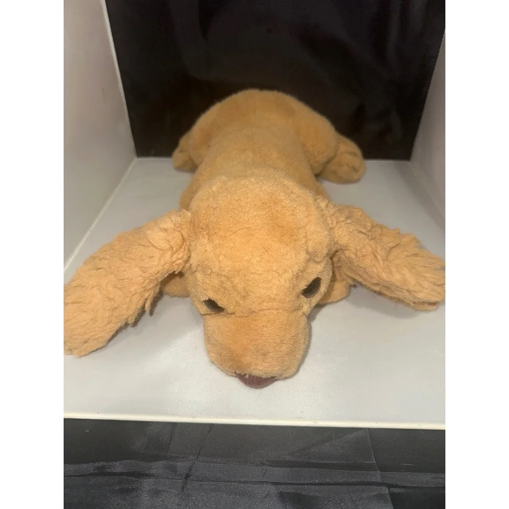 Vintage Gund Muttsy Plush Dog Puppy 14 Inches Tan Paws Stuffed Animal